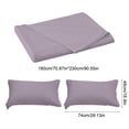 thumbnail image 3 of Birdeem Queen Size Sheet Set, Polyester Bed Sheets, Solid Color Washable Fitted Sheet with Pillowcases, Soft Comfortable and Durable for Restful Sleep, 3 of 9