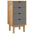 thumbnail image 1 of vidaXL Commode avec Tiroirs en Bois Massif de Pin, 1 of 6