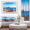 thumbnail image 1 of Design Art - Fenêtre Ouverte sur Bord de Mer Bleu, 1 of 3
