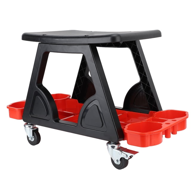 Tabouret de Mécanicien Chaise, Tabouret de Garage Roulant Ergonomique pour Auto à Grille