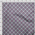 thumbnail image 4 of oneOone Rayon Dark Magenta Fabric Check Sewing Craft Projects Fabric Prints By Yard 56 Inch Wide, 4 of 4