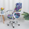 thumbnail image 3 of ORUYROP Office Chair Cover Water Resistant Paisley Stretch Jacquard Computer Chair Slipcover for Armrest Chairs L, 3 of 6