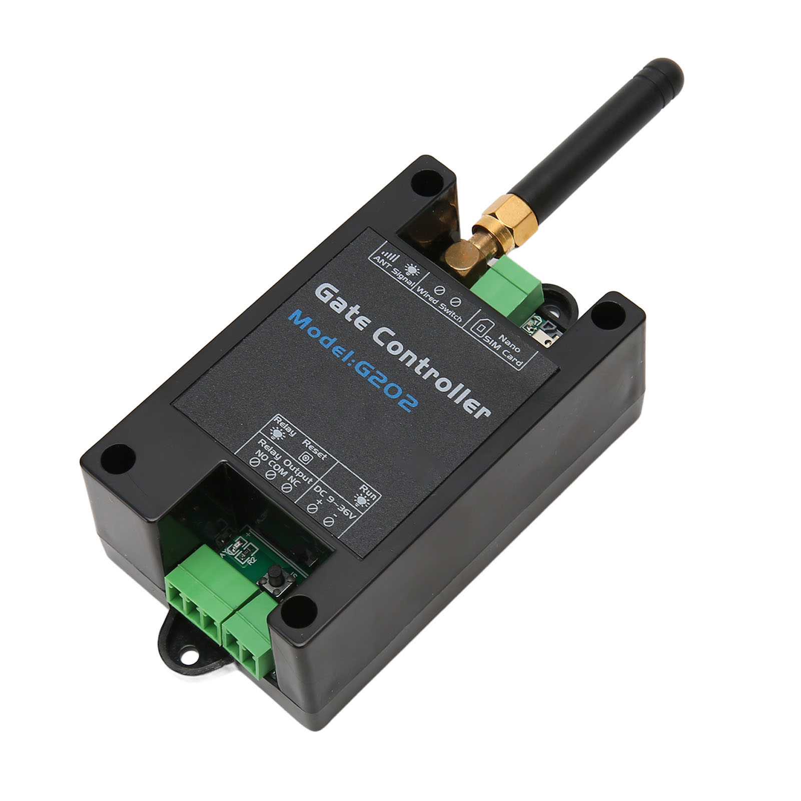 4G Gate Opener, G202 GSM Gate Opener ABS Easy Installation Support 200 Authorized Phone Numbers for Parking for Elevator