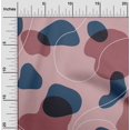 thumbnail image 2 of oneOone Georgette Viscose Dusty Pink Fabric Abstract Organic Shape Craft Projects Decor Fabric Printed By The Yard 42 Inch Wide, 2 of 4