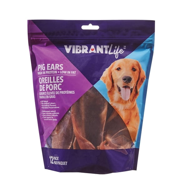 Vibrant Life Pig Ears, 12 Pk