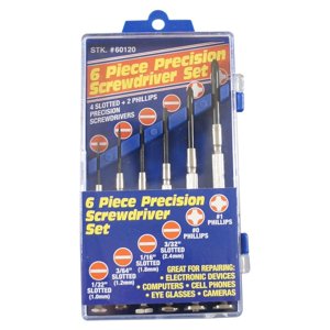 Best Way Tools 60120 6PC Jeu de tournevis de précision