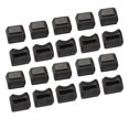 thumbnail image 4 of 20 Pcs Chaise Jambe Plancher Protecteur Rectangulaire Transparent Noir Feutre Mat Anti-Rayures Réduire le Bruit Table Jambe Couverture L, 4 of 12