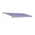 thumbnail image 3 of ALEKO Retractable Motorized Patio Awning 10x8 ft, Blue and White Striped Color, 3 of 4