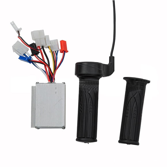 Bgsha Ensemble Poignée d'Accélérateur Contrôleur à Brosse 24-48v/250-500w pour Trottinette Électrique Vélo