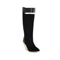 thumbnail image 5 of Babysbule Boots for Women Winter Ladies Super High Heel Colorblock Pointed High, 5 of 5