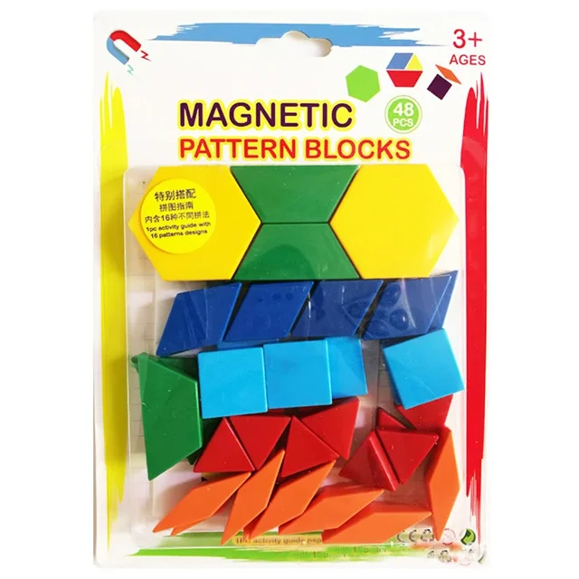 26pcs Magnetic Learning Alphabet Letters Plastic Refrigerator Stickers Toddlers Kids Learning Spelling Counting Educational Toys 48 Geometric Figures