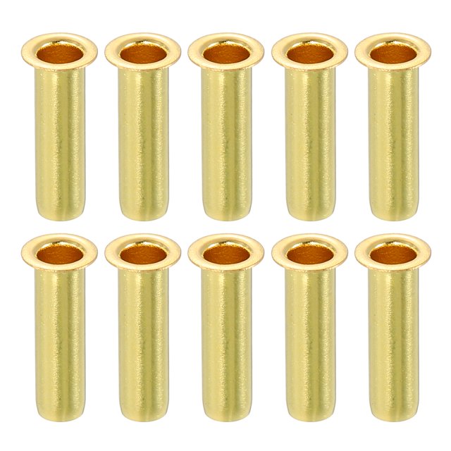 10Pcs Fit for 4mm(5/32") Tube ID Brass Compression Fitting, Insert Tube Support Compression Sleeve Fitting, Sleeve Ferrules for Water Oil Air Pipe