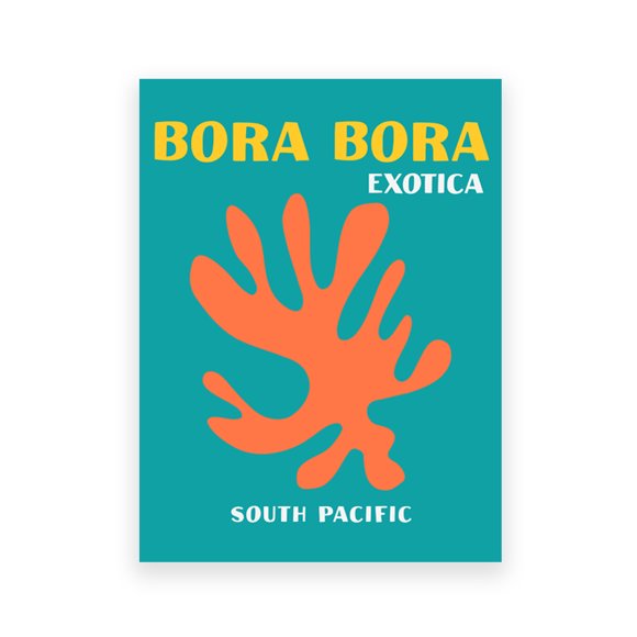 Affiches de Voyage Couleur Preppy Miami Bondi Palmiers Ibiza Mykonos Capry Impression Artistique Minimaliste Nordique Peinture sur Toile Déco de Salon, 50*70 cm, Non Encadré.,ePC12151