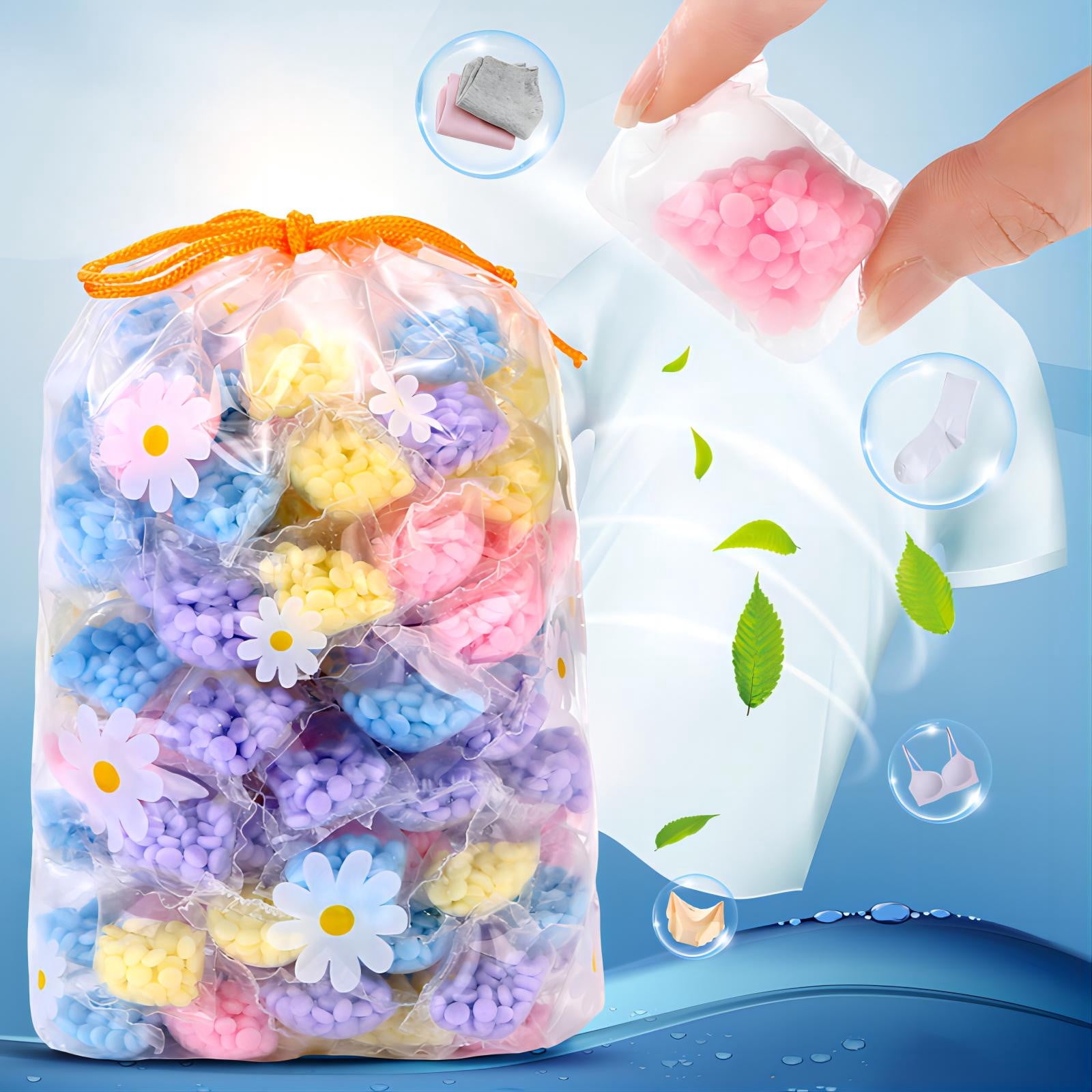 Iumwxz cleaning supplies 50pcs Laundry Perfume Beads Laundry Amplifier Laundry Perfume Beads Laundry Pearls Laundry Pearls For Washing Machine Fresh Clean Good Smelling Cloth toilet bowl cleaner