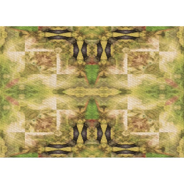 Ahgly Tapis Rectangulaire Lavable en Machine Intérieur Transitionnel Brun Doré Jaune, 8 Pieds x 12 Pieds