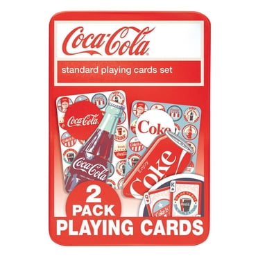 Masterpieces Puzzle Company Coca-Cola Playing Cards (2-Pack) in Collectible Tin