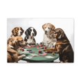thumbnail image 1 of Dogs Playing Poker Funny Game Playing Card Canvas Wall Art for Home Decor Ready-to-Hang, 1 of 7