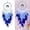 Blue 27.5in, variant on Eid Decorations,Ramadan Lanterns Decoration,Home Tabletop Decor,Metal Flameless Candle Holder,Party Home Decor,Star Moon Candlestick Black 3.9x3.9in Metal Holder for Home Wedding Decor