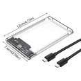 thumbnail image 3 of Lttoisl Agiufgs 2.5-Inch SATA HDD SSD Enclosure, USB 3.0 External Hard Drive Case with UASP, High-Speed 5Gbps Data Transfer, Plug-and-Play for Data Backup, Micro USB 3.0, 3 of 8