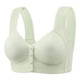 thumbnail image 1 of cfhntfmh Front Closure Bras for Women No Underwire Comfort Push up Bras Convenient Soft Front Buttons Plus Size Bralettes, 1 of 6