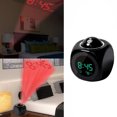 thumbnail image 3 of EGNMCR Alarm Clock Wall Clock Digital LCD Voice Talking Multifunction LED Projection Alarm Clock Temperature clock clock, 3 of 4