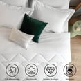 thumbnail image 2 of Sleepdown 7-Piece Queen Bed in a Bag, White Bedding Set with Comforter Sets Queen, 2 of 7