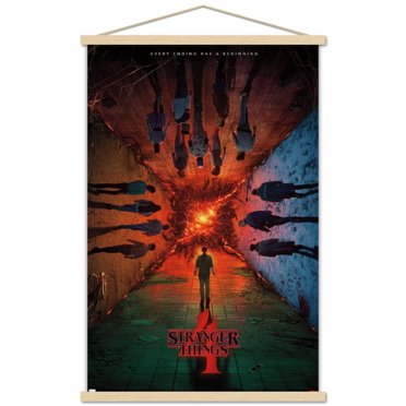 Netflix Stranger Things: Season 4 - Group Teaser One Sheet 22.375" x 34" Wall Poster with Poster Mounts, by Trends International
