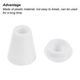thumbnail image 4 of Unique Bargains Butée à Cloche, Verrou de Corde pour Sac à Cordon, Blanc, Lot de 50, 4 of 5
