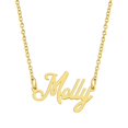 thumbnail image 1 of KISPER 18K Gold Plated Stainless Steel Personalized Name Pendant Necklace, 1 of 39