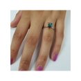 thumbnail image 4 of 1ct Blue Princess Cut Diamond Solitaire Engagement Ring 14k White Gold, 4 of 4