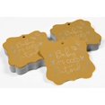 thumbnail image 4 of Inkdotpot Real Silver Foil Baby It's Cold Outside Baby Shower Tags Favor Bracket Shape Hang Pack Of 100 Paper Tags, 4 of 6