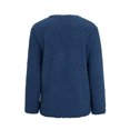 thumbnail image 4 of Innerwin Veste Cardigan pour Femmes Manteau de Fête à Manches Longues Duveteux Bleu Marine 3TG, 4 of 8