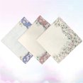 thumbnail image 3 of MasteelfCA 3pcs Women Handkerchief Cotton Sweat-absorbent Printing Square Hankies Hand Towel (Random Color), 3 of 8