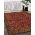 thumbnail image 2 of Ahgly Company Indoor Round Abstract Red Abstract Area Rugs, 8' Round, 2 of 6