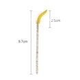 thumbnail image 2 of pitrice 50PCS Eyelashes Crystal Handle Brush Mascara Wands Applicator Cosmetic Brush Disposable Make Up brushes,Yellow, 2 of 9