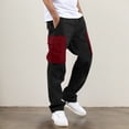 thumbnail image 2 of Men's Cargo Work Pants Straight Fit Casual Adjustable Hem Daily Wear Comfortable Loose Fit Jogger Trousers with Drawstring, 2 of 5