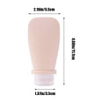 thumbnail image 3 of 90ml Cosmetics Sample Empty Bottle Shampoo And Shower Gel Extrusion Travel Plastic Bottle Set Portable Wash Flip-top For Easy Squeezing, 3 of 8