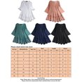 thumbnail image 4 of UKAP Dames Tops Flowy Blouse Plissée Chemises Lâches Vacances Été Blanc 2XL, 4 of 4