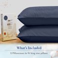 thumbnail image 3 of California Design Den 100% Cotton Pillowcases, Pillow Case Set of 2, Luxury 400 Thread Count Sateen Pillowcases, Match with Our 400 Thread Count Sheets, 3 of 8