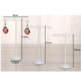 thumbnail image 4 of ziyahi 3x Iron T Bar Earring Necklace Jewelry Display Stand Rack White-Balance, 4 of 9