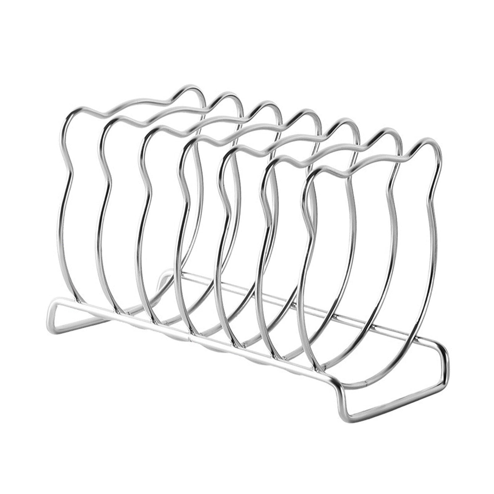veasfak Breakfast Toast Rack Baking Home Kitchen for Countertop Serving 6 Slice Slot