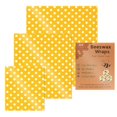 thumbnail image 1 of Kilougeis Clearance Beeswax Wraps for Food 3 Reusable Food Sheets for Fruits And Vegetables 2024 New Food Paper Sheets Plastic Biodegradable Recyclable And, 1 of 4