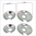 thumbnail image 2 of Kitchen Basics 101 Set of 4 Range Cooktop Drip Pan Replacement for Jenn Air (2) 715877 & (2) 715878, 2 of 5