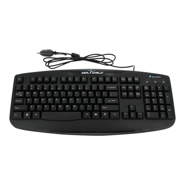 Seal Shield Silver Storm Washable Keyboard - Ip-66 Washable True Type Full Travel Keys 24