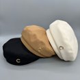 thumbnail image 4 of Femmes Bonnet de Tous les Jours Porter Easy-matching Chic Tricot Texture Femmes Béret, 4 of 5