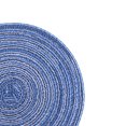 thumbnail image 1 of 4PCS Round Coaster Set Scalding Heat Insulation Dish Mats Woven Decorative Dining Table Bowl Mat Blue Diameter 36cm / 14.2in, 1 of 3