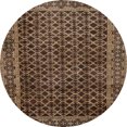 thumbnail image 1 of Ahgly Company Indoor Round Abstract Bakers Brown Southwestern Area Rugs, 4' Round, 1 of 6