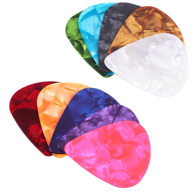 50pcs Guitar Pick Set Plastic Plectrum Thumb Guitar Picks Index Finger Plectrum