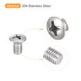 thumbnail image 4 of Unique Bargains Vis de Machine à Tête Ovale M6x10mm, Lot de 50 Vis à Tête Fraisée Légèrement Relevée en Acier Inoxydable 304, 4 of 5