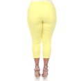 thumbnail image 4 of White Mark Women's Plus Size Super Stretchy Capri Jeans, Mid Waist, 4 of 5